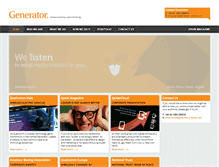 Tablet Screenshot of generator-creative.com